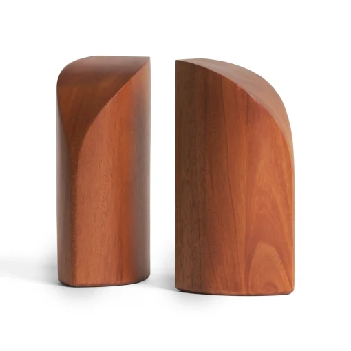 Pi Mahogany Bookends, Set Of 2^Be Home Fashion