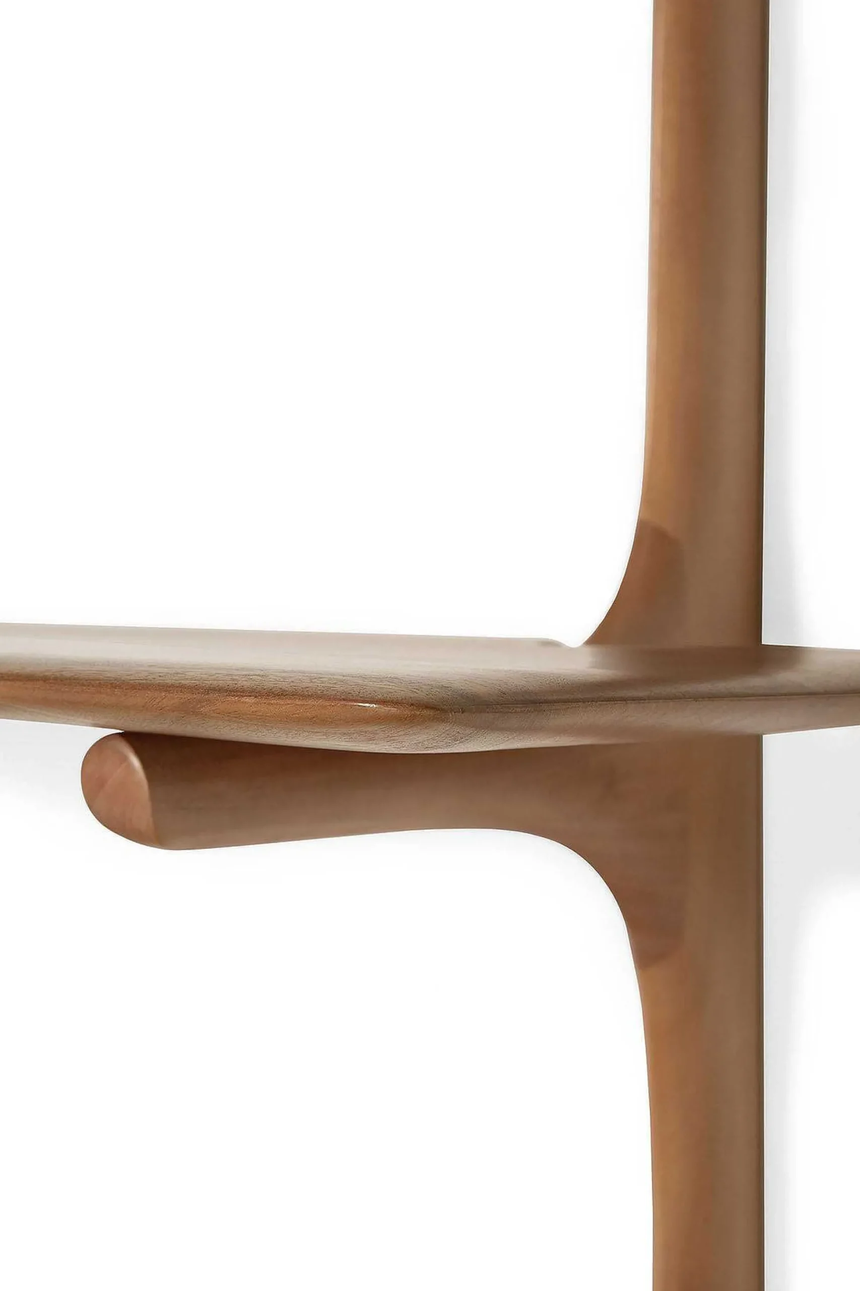 Pi Mahogany Wall Shelf, 2 Shelves