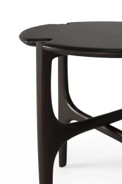 Pi Side Table, Dark Mahogany