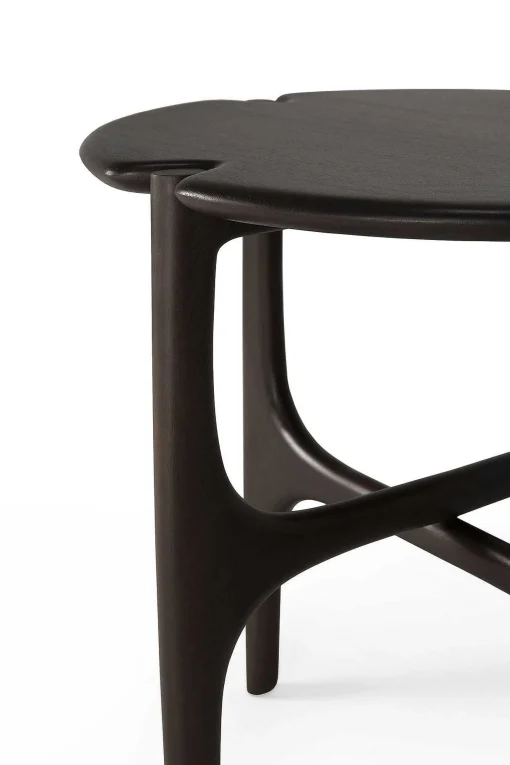 Pi Side Table, Dark Mahogany