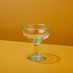Premium Recycled Coupe Glass, Set of 4