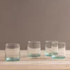 Premium Recycled Double Old Fashioned Glass, Set of 4^Be Home Fashion