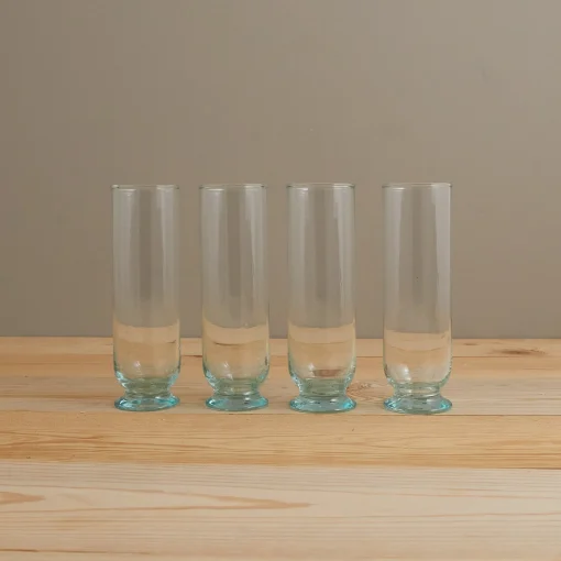 Premium Recycled Footed Champagne Flute, Set of 4^Be Home Sale