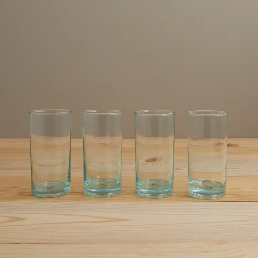Premium Recycled Highball Glass, Set of 4^Be Home Shop