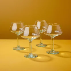 Premium Recycled Margarita Glass, Set of 4