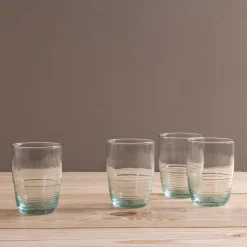 Premium Recycled Medium Ripple Tumbler, Set of 4^Be Home Hot