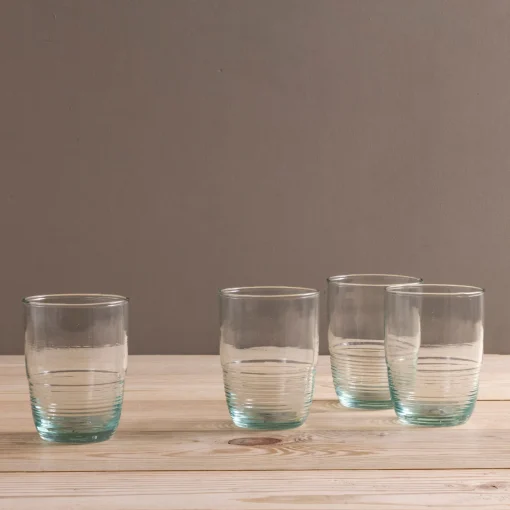 Premium Recycled Medium Ripple Tumbler, Set of 4^Be Home Hot
