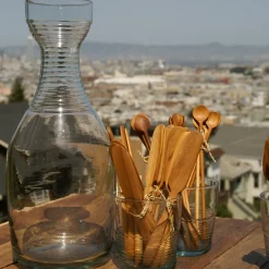 Premium Recycled Ripple Carafe^Be Home Store