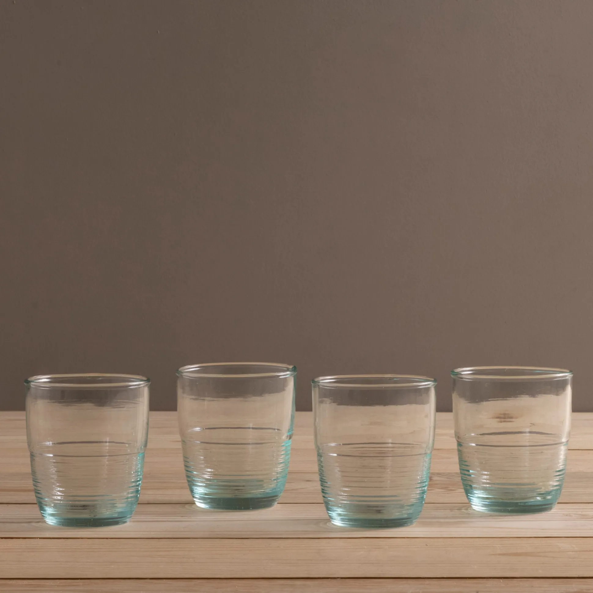 Premium Recycled Short Ripple Tumbler, Set of 4^Be Home Hot