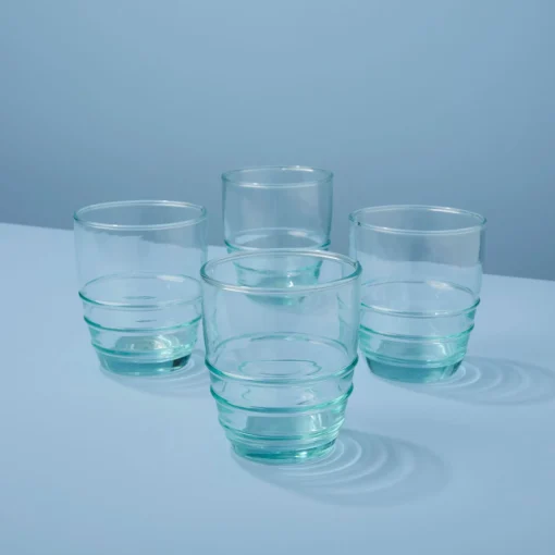 Premium Recycled Short Rings Tumbler, Set of 4^Be Home Hot