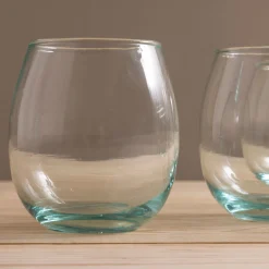 Premium Recycled Stemless Wine Glass, Set of 4^Be Home Store