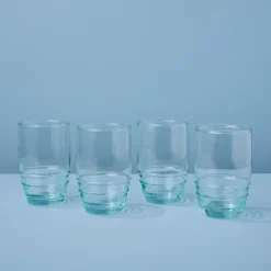 Premium Recycled Tall Rings Tumbler, Set of 4^Be Home Store