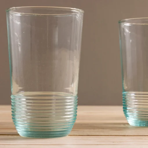 Premium Recycled Tall Ripple Tumbler, Set of 4^Be Home Fashion