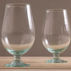 Premium Recycled Tulip Glass, Set of 4
