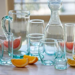 Premium Recycled Tulip Glass, Set of 4