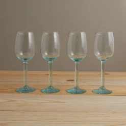 Premium Recycled White Wine Glass, Set of 4^Be Home Clearance