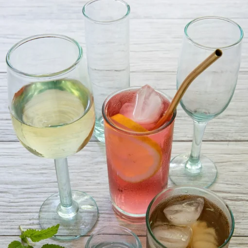 Premium Recycled White Wine Glass, Set of 4^Be Home Clearance
