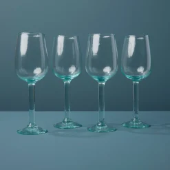 Premium Recycled White Wine Glass, Set of 4^Be Home Clearance