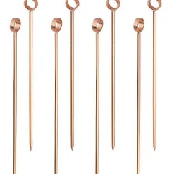 Professional Cocktail Picks, Set of 8, Copper