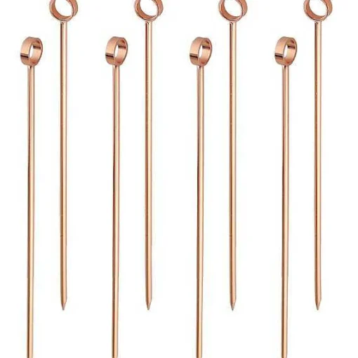 Professional Cocktail Picks, Set of 8, Copper