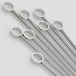 Professional Cocktail Picks, Set of 8, Silver