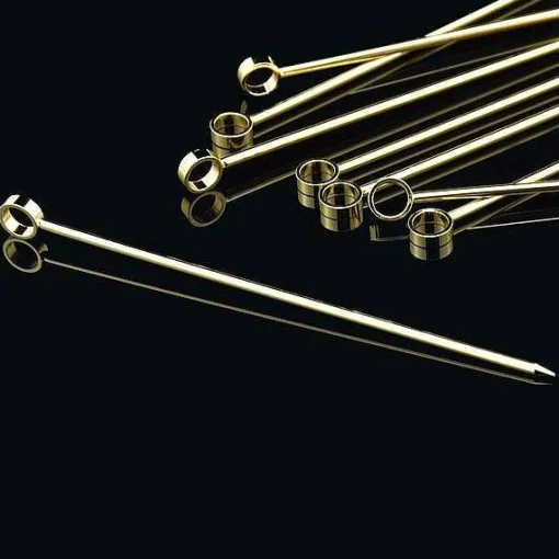 Professional Cocktail Picks, Set of 8, Gold