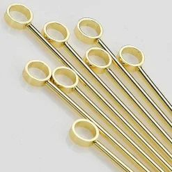Professional Cocktail Picks, Set of 8, Gold