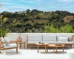 Quatro Solid Teak Outdoor Coffee Table, 38