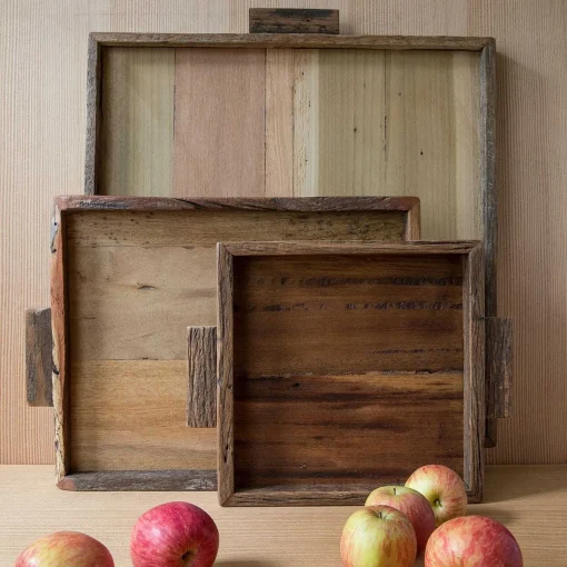 Reclaimed Wood Tray Square, XL