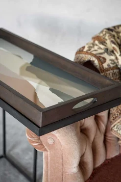 Rectangular Tray Side Table (Tray Not Included)