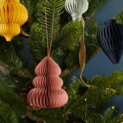 Recycled Paper Accordion Ornaments, Set of 10^Be Home Shop