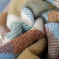Recycled Wool Blanket in Rainbow Check^Be Home Sale