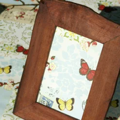 Red Reclaimed Wood Frame, 5