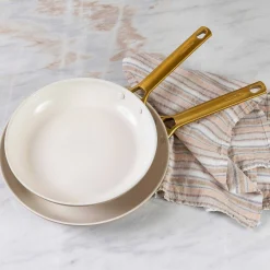 Reserve Cookware 2 Piece Frypan Set, Taupe