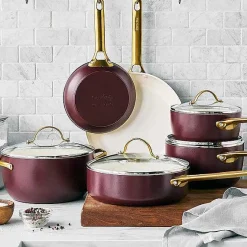 Reserve Cookware 10 Piece Set, Merlot