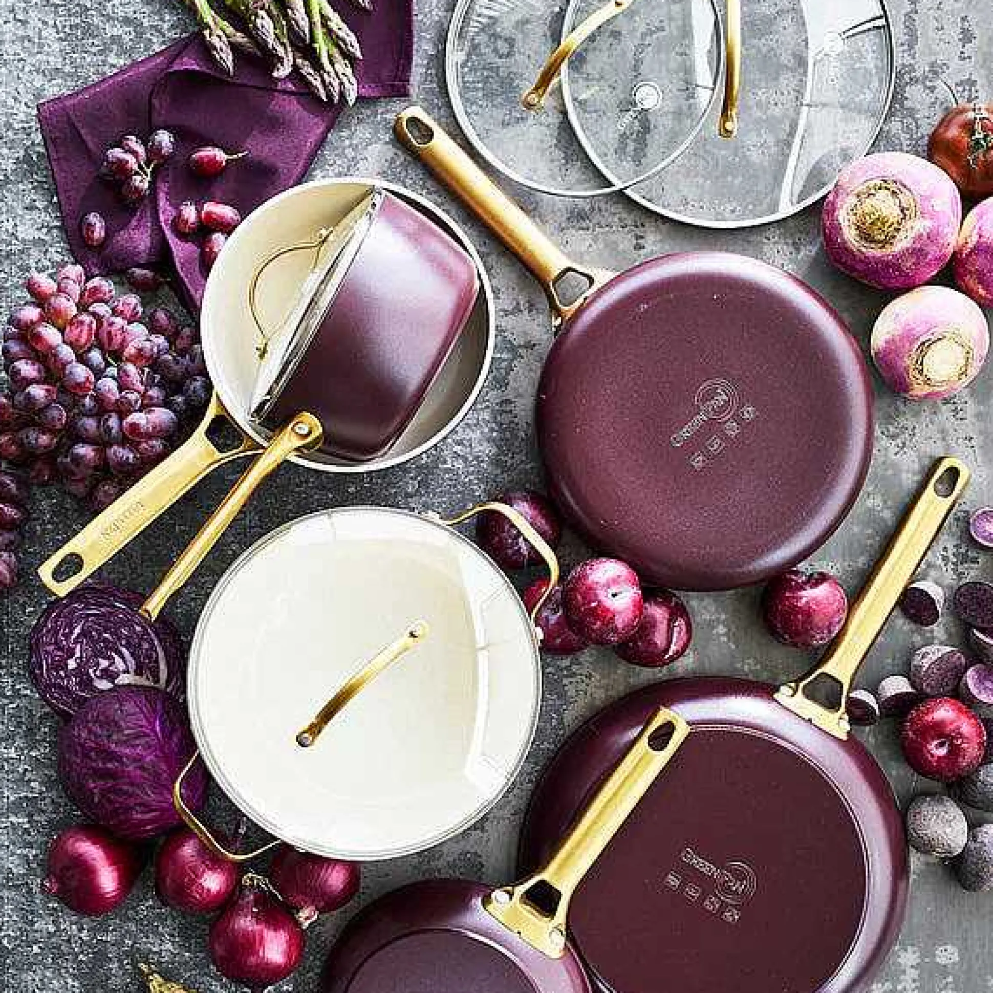 Reserve Cookware 10 Piece Set, Merlot