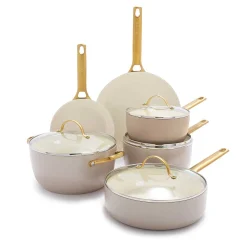 Reserve Cookware 10 Piece Set, Taupe