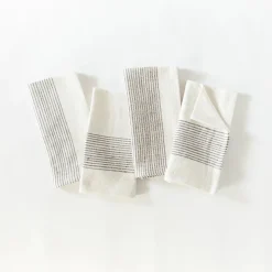Riviera Napkins, Grey, Set of 4^Be Home Online