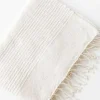 Riviera Striped Cotton Hand Towel, Natural