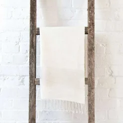 Riviera Striped Cotton Hand Towel, Natural