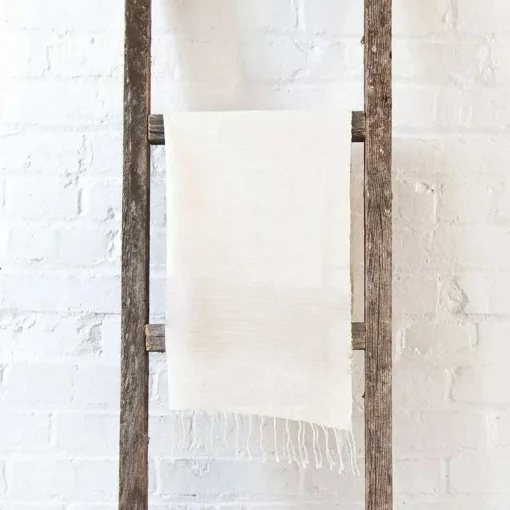 Riviera Striped Cotton Hand Towel, Natural