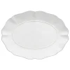 Rosa Oval Platter, White