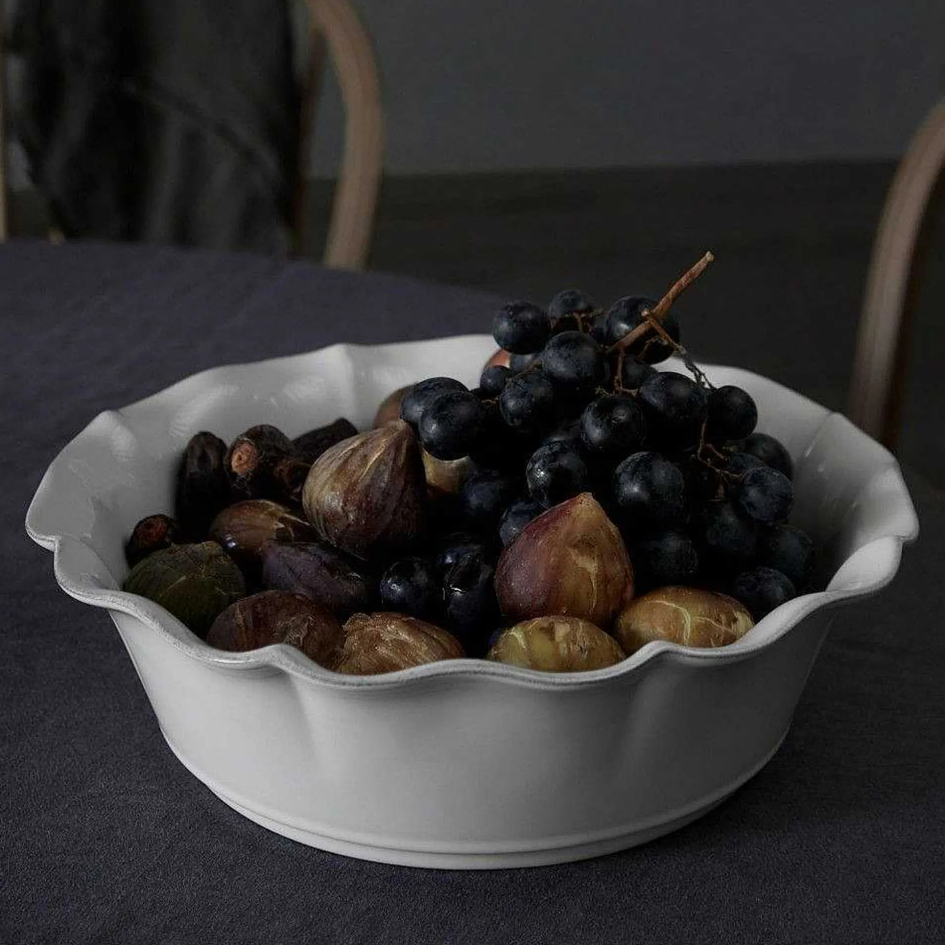 Rosa Serving Bowl, White