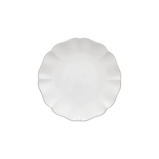 Rosa Side Plate, White, Set of 4^Be Home Shop