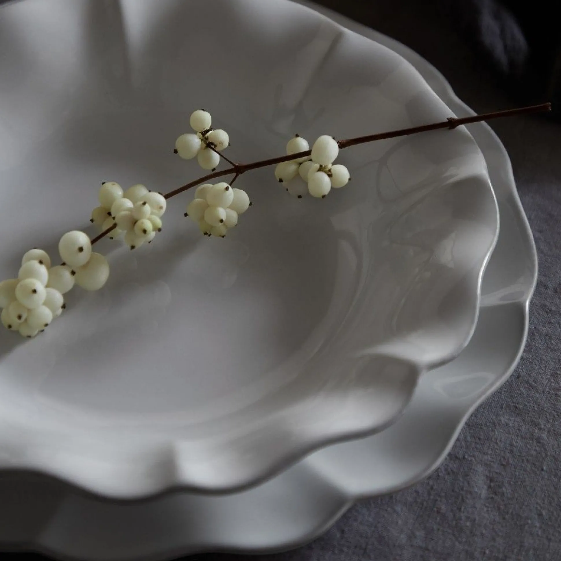 Rosa Soup / Pasta Bowl, White, Set of 4^Be Home Cheap