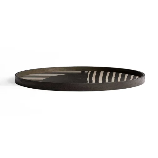 Round Asymmetric Dot Tray, Extra Large
