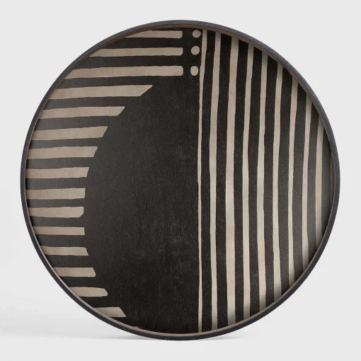 Round Asymmetric Dot Tray, Extra Large