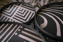 Round Asymmetric Dot Tray, Extra Large