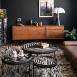 Round Asymmetric Dot Tray, Extra Large
