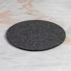 Round Felt Trivet, Charcoal